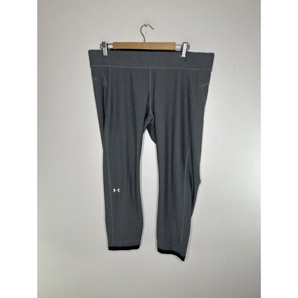 Under Armour Women HeatGear Armour Compression Ankle Crop Gray Size 2XL - Picture 5 of 11